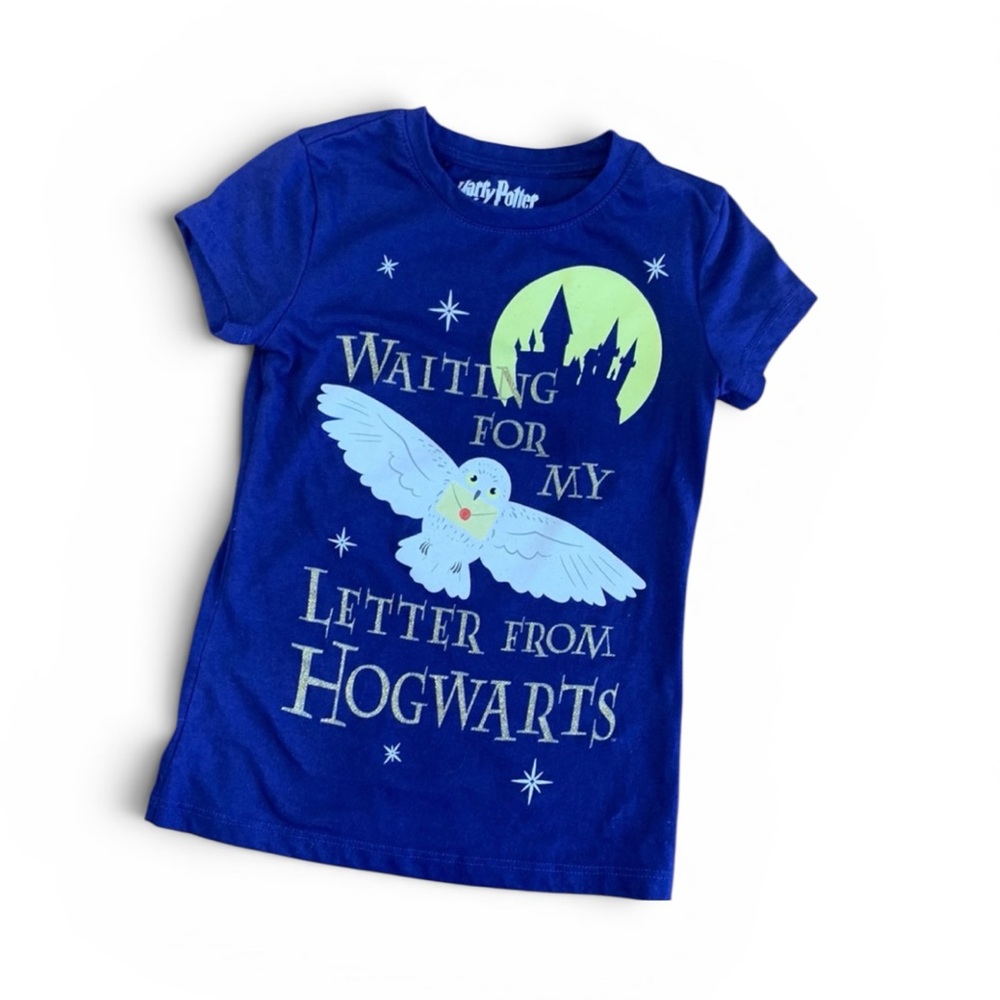 Harry Potter Girls Size 6X Waiting for My Letter from Hogwarts Graphic Tee